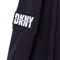 Wide leg trousers with badge DKNY for GIRL