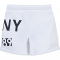 Shorts in felpa di cotone DKNY Per BAMBINA