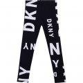 Leggings en coton imprimé DKNY pour FILLE