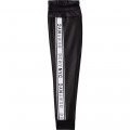 Pantalon élastique à rayures DKNY pour FILLE