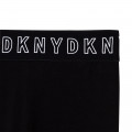 Fleece-legging met opdruk DKNY Voor