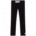 Leggings de algodón elástico DKNY para NIÑA
