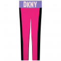 Legging multicolore avec logo DKNY pour FILLE