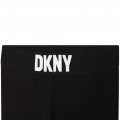 Legging à taille élastiquée DKNY pour FILLE