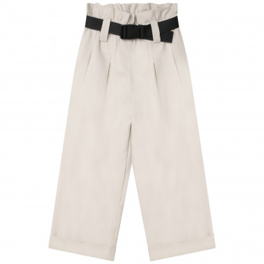Wide-leg belted trousers  for 