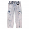 Cotton cargo jeans DKNY for GIRL