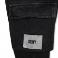 Pantalon de jogging en coton DKNY pour FILLE