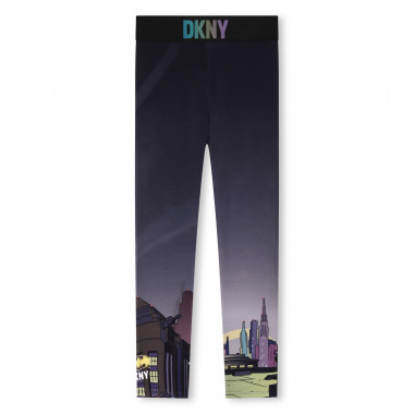 Leggings estampados de algodón DKNY para NIÑA