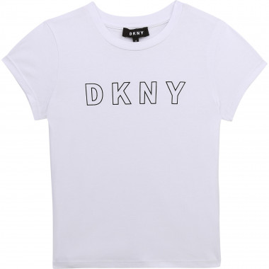 Camiseta de algodón ecológico DKNY para NIÑA