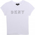 T-shirt in cotone bio DKNY Per BAMBINA