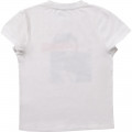 T-shirt in jersey di cotone DKNY Per BAMBINA