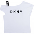 T-shirt à bretelle élastiquée DKNY pour FILLE