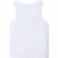 Mesh vest top with logo DKNY for GIRL