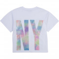 T-shirt vestibilità ampia DKNY Per BAMBINA