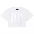 2-in-1 blouse with silver logo DKNY for GIRL