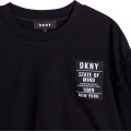 Camiseta con mangas de tul DKNY para NIÑA