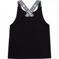 Vest top with logo-printed straps DKNY for GIRL