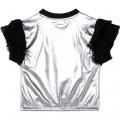 Top in maglia argento DKNY Per BAMBINA
