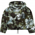 Hooded camouflage sweatshirt DKNY for GIRL