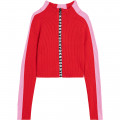 Zipped tricot cardigan DKNY for GIRL