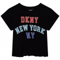 Camiseta corta estampada DKNY para NIÑA