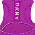 Canotta con forma fantasia sulla schiena DKNY Per BAMBINA