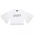 Cotton jersey T-shirt DKNY for GIRL