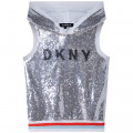 Camiseta con capucha DKNY para NIÑA