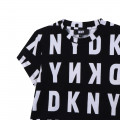 T-shirt imprimé à col rond DKNY pour FILLE