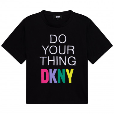 Weites Rundhals-T-Shirt DKNY Für MÄDCHEN