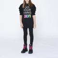 T-shirt ample à col rond DKNY pour FILLE
