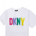 T-shirt ample à col rond DKNY pour FILLE