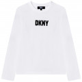 T-shirt con logo stampato DKNY Per BAMBINA