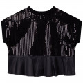 Sequin-and-zip top DKNY for GIRL