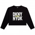 Printed loose-fit T-shirt DKNY for GIRL