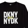 T-shirt ample avec imprimé DKNY pour FILLE