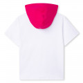 T-shirt lunga con cappuccio DKNY Per BAMBINA