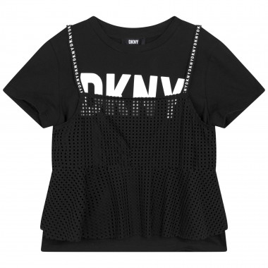 2-in-1-Shirt mit Netztop DKNY Für MÄDCHEN