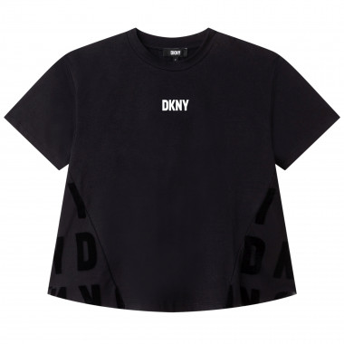 T-shirt bimatière uni DKNY pour FILLE
