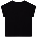 T-shirt en coton avec imprimé DKNY pour FILLE