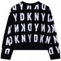 Suéter estampado elástico DKNY para NIÑA