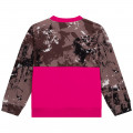 Printed fleece sweatshirt DKNY for GIRL