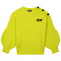 Pull en tricot avec boutons DKNY pour FILLE