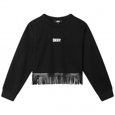 Sweat-shirt à franges DKNY pour FILLE