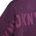 Sudadera de muletón de algodón DKNY para NIÑA