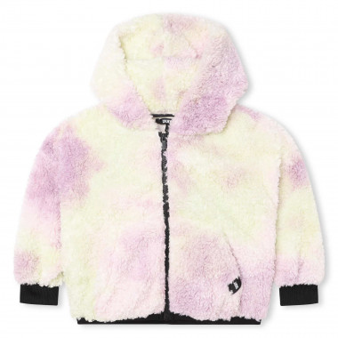 Fluffy fleece zip sweatshirt DKNY for GIRL