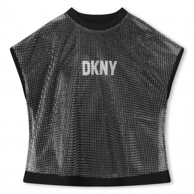 Edles T-Shirt aus Netzstoff DKNY Für MÄDCHEN