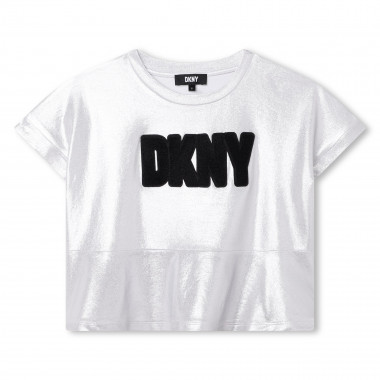 Feestelijk metallic T-shirt DKNY Voor