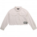 Cotton drill jacket DKNY for GIRL