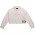 Giacca in drill di cotone DKNY Per BAMBINA